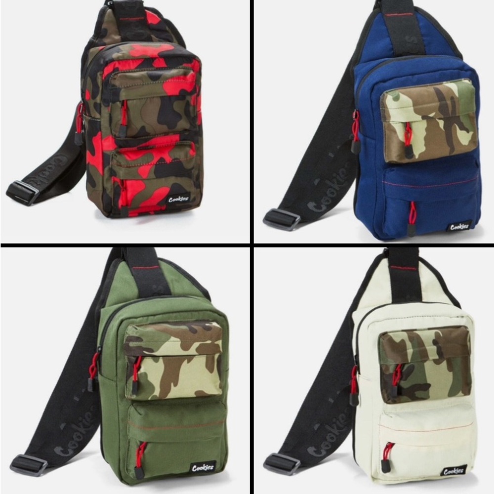 NEW Cookies Men's Smell Proof Rack Pack Over The Shoulder Bags with Tag $49 EACH